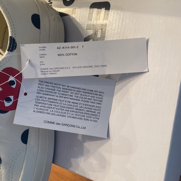 NWT Converse comme does garçons size 9 - Picture 6 of 9